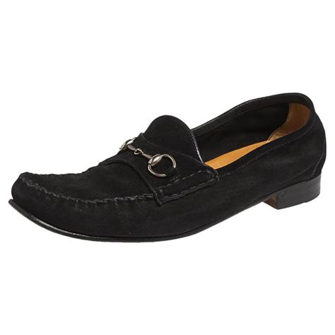 gucci loafer 39|black suede Gucci loafers.